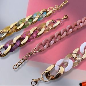 Colorful chain bracelet